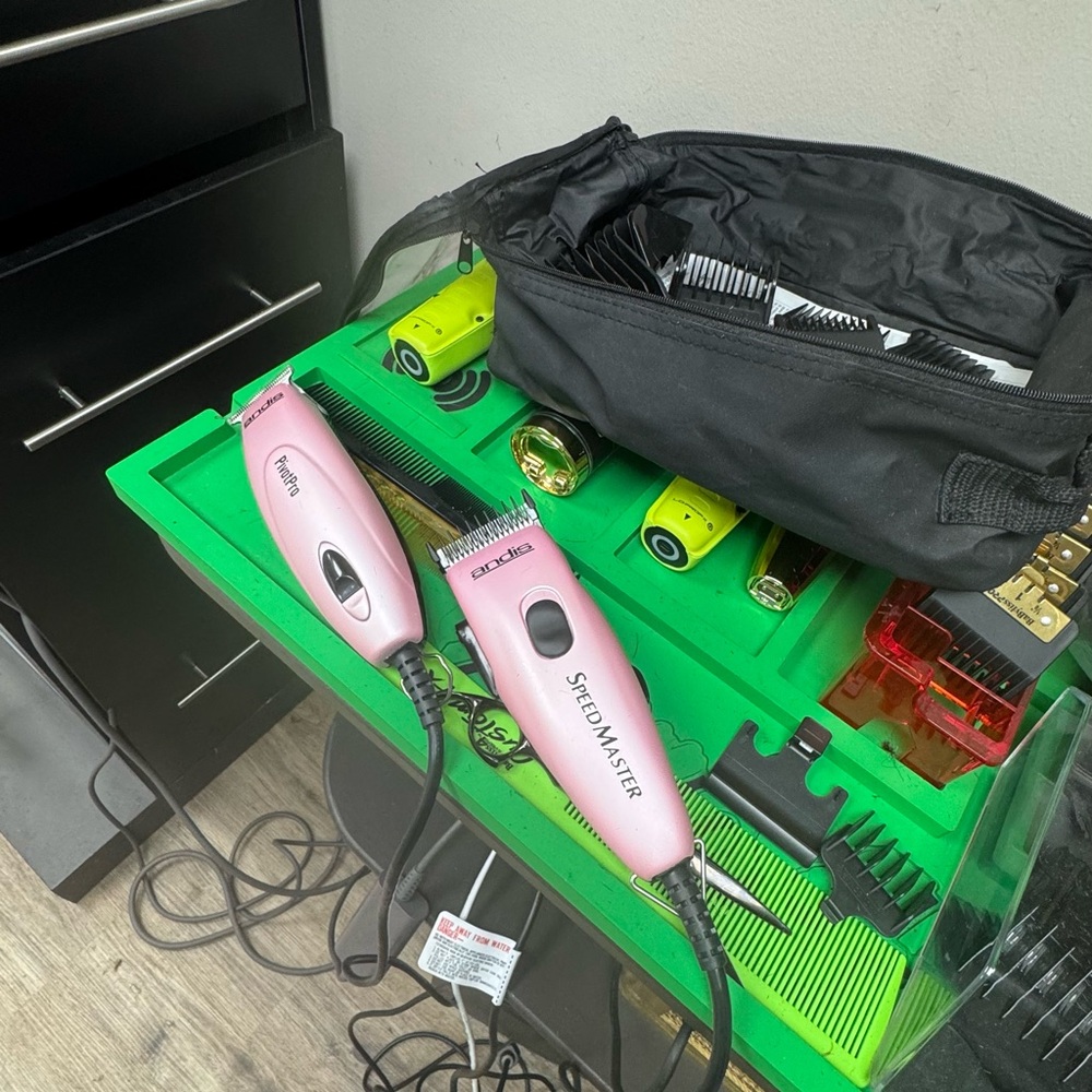 Pink Andis  Hair Clipper and trimmer